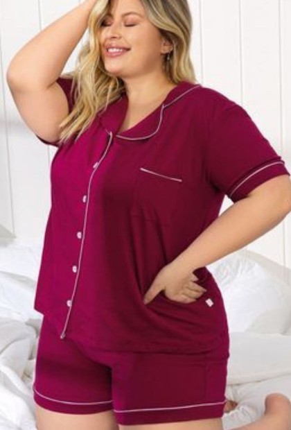 Pijama Feminino Americano Plus Size - HARM Pijamas