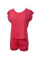 Pijama Coral Manga Japonesa Com Short - HARM Pijamas